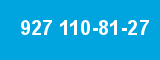 927 110-81-27 927 110-81-27